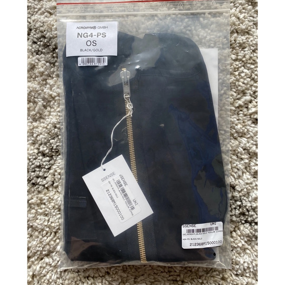 Acronym ng4-ps neck gaitor black/GOLD mask balaclava Zipper Techwear - Picture 7 of 8